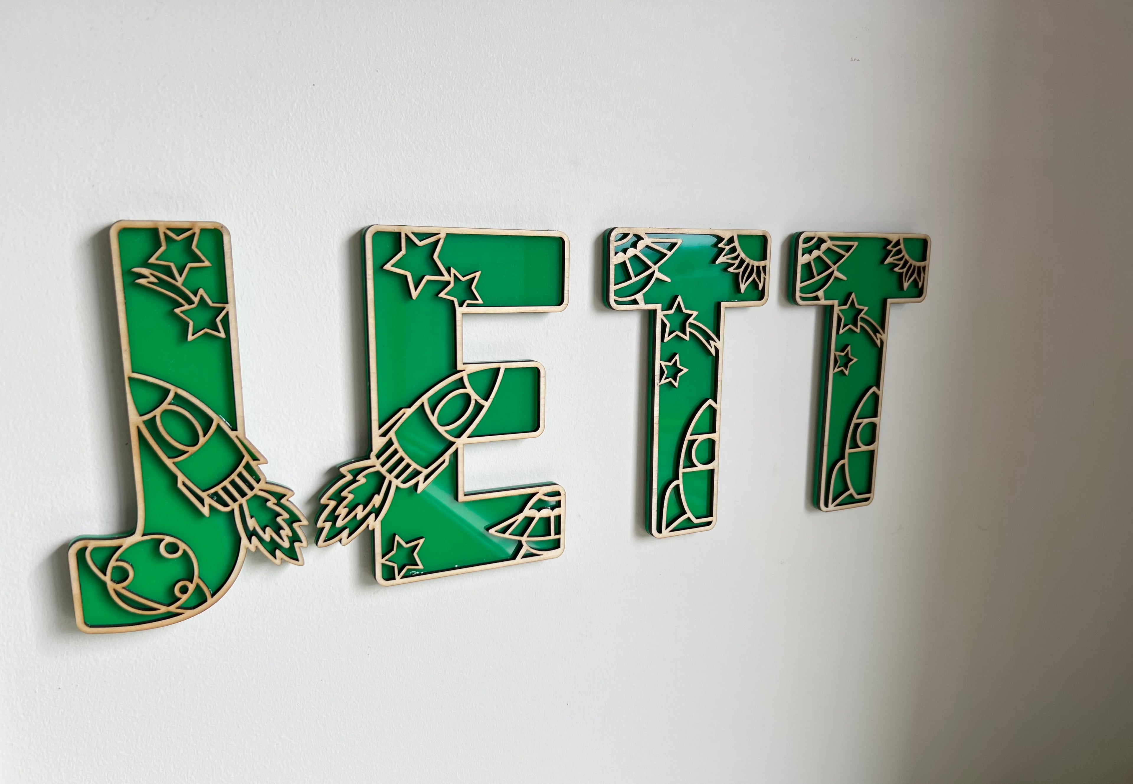 Space - Themed letters - 4 Little Dreamers