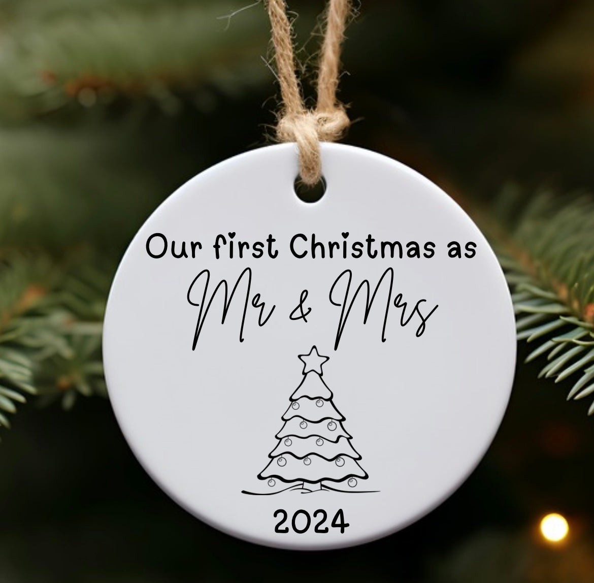 First Christmas as Mr & Mrs ornament