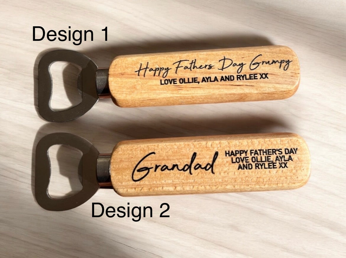 Wooden bottle opener - 4 Little Dreamers