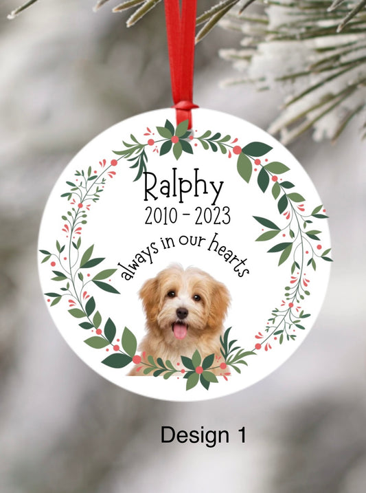 Pet memorial ornaments