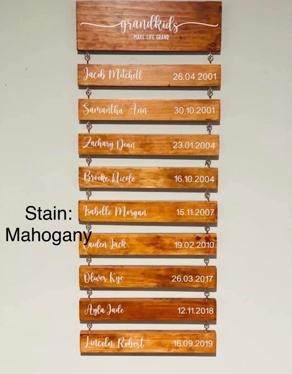 ADD ON piece for family wall hanging - 4 Little Dreamers