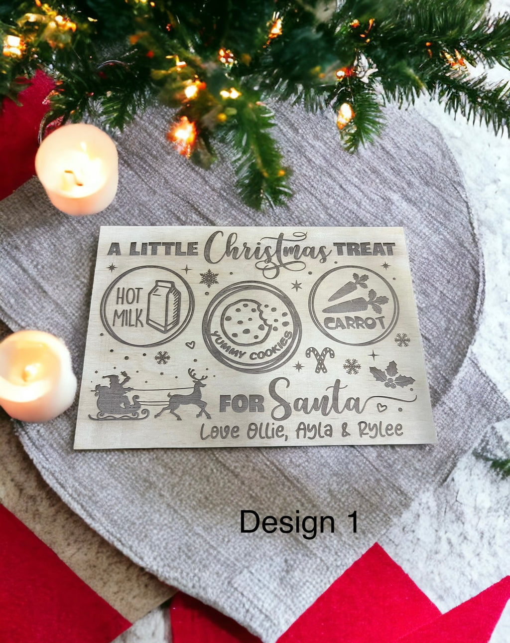 Santa treat trays - 4 Little Dreamers