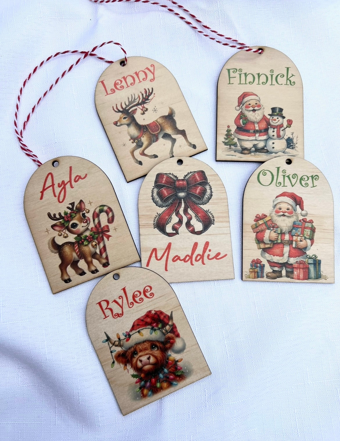 UV printed arch ornament/gift tag