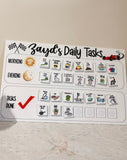 Personalised daily tasks board UV printed