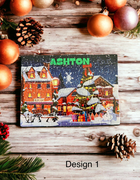 Personalised kids Christmas puzzles