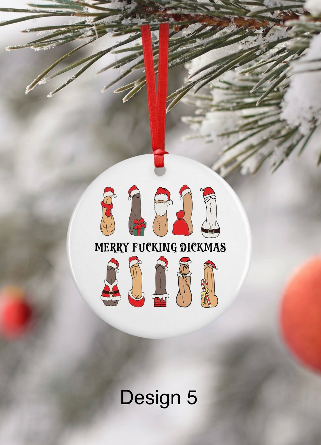 Cheeky ceramic Christmas ornaments - 4 Little Dreamers