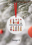 Cheeky ceramic Christmas ornaments - 4 Little Dreamers