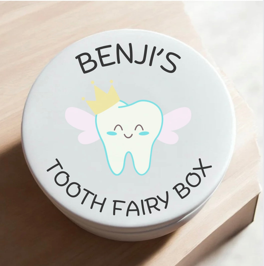 Tooth fairy tin box