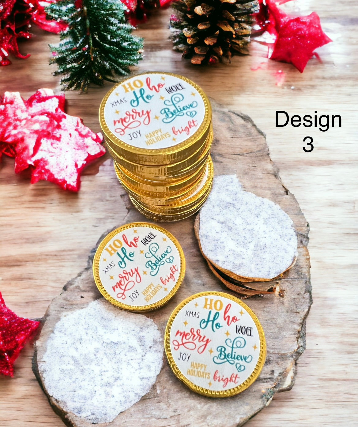 Christmas chocolate coins - 4 Little Dreamers