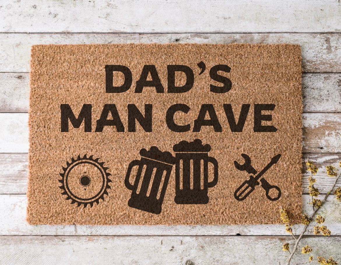 Man cave - door mat - 4 Little Dreamers