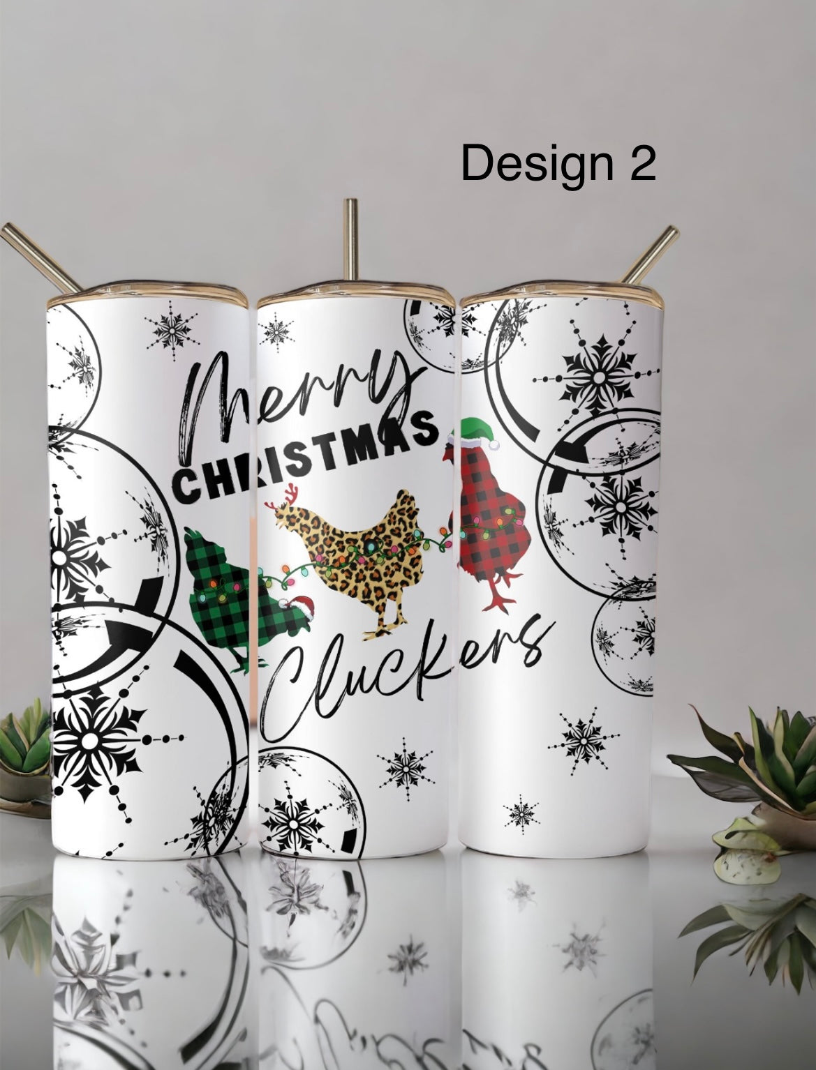 Christmas tumblers