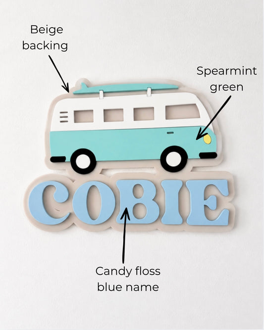 Surf Van - Name Plaque