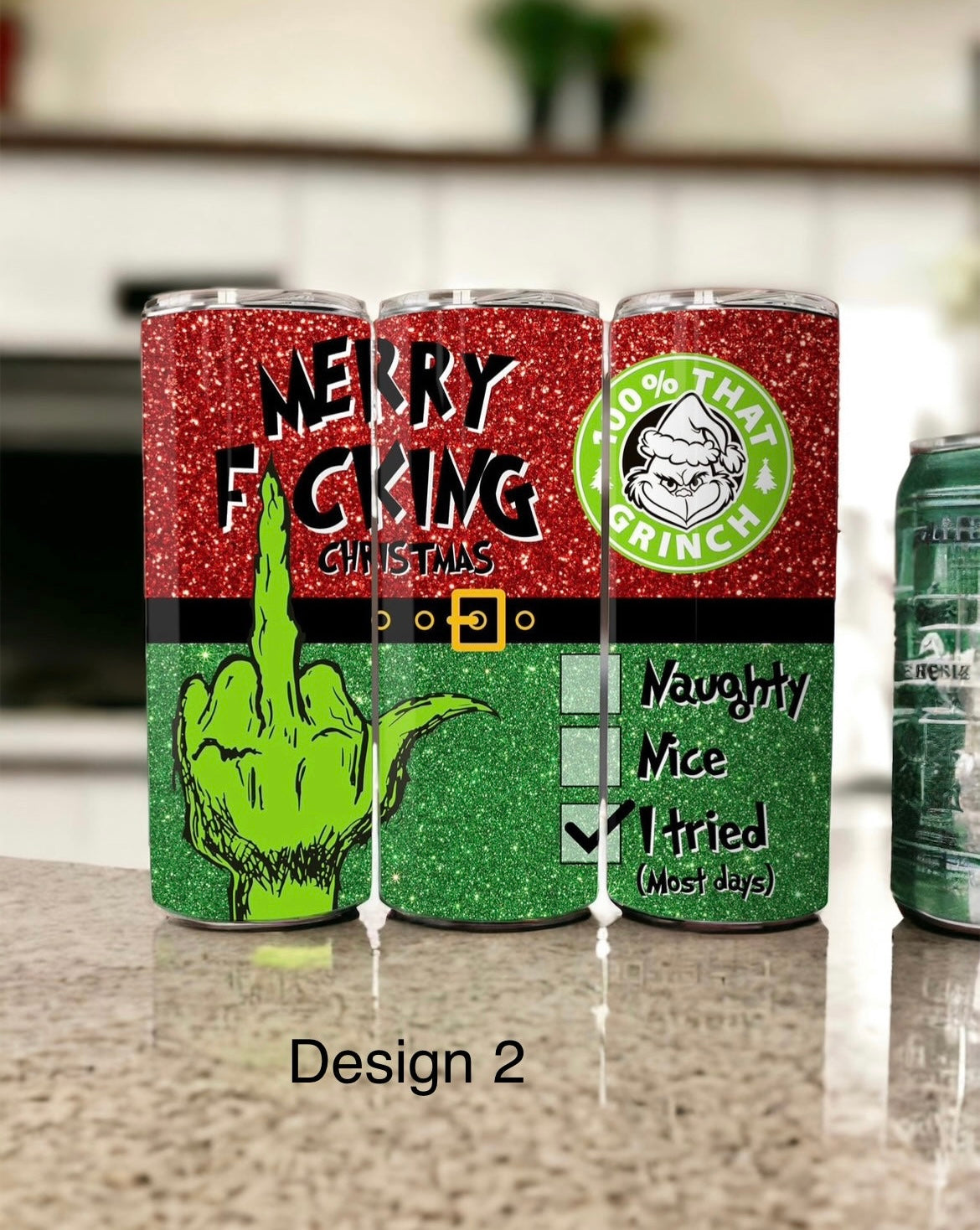 Christmas Grinch tumbler