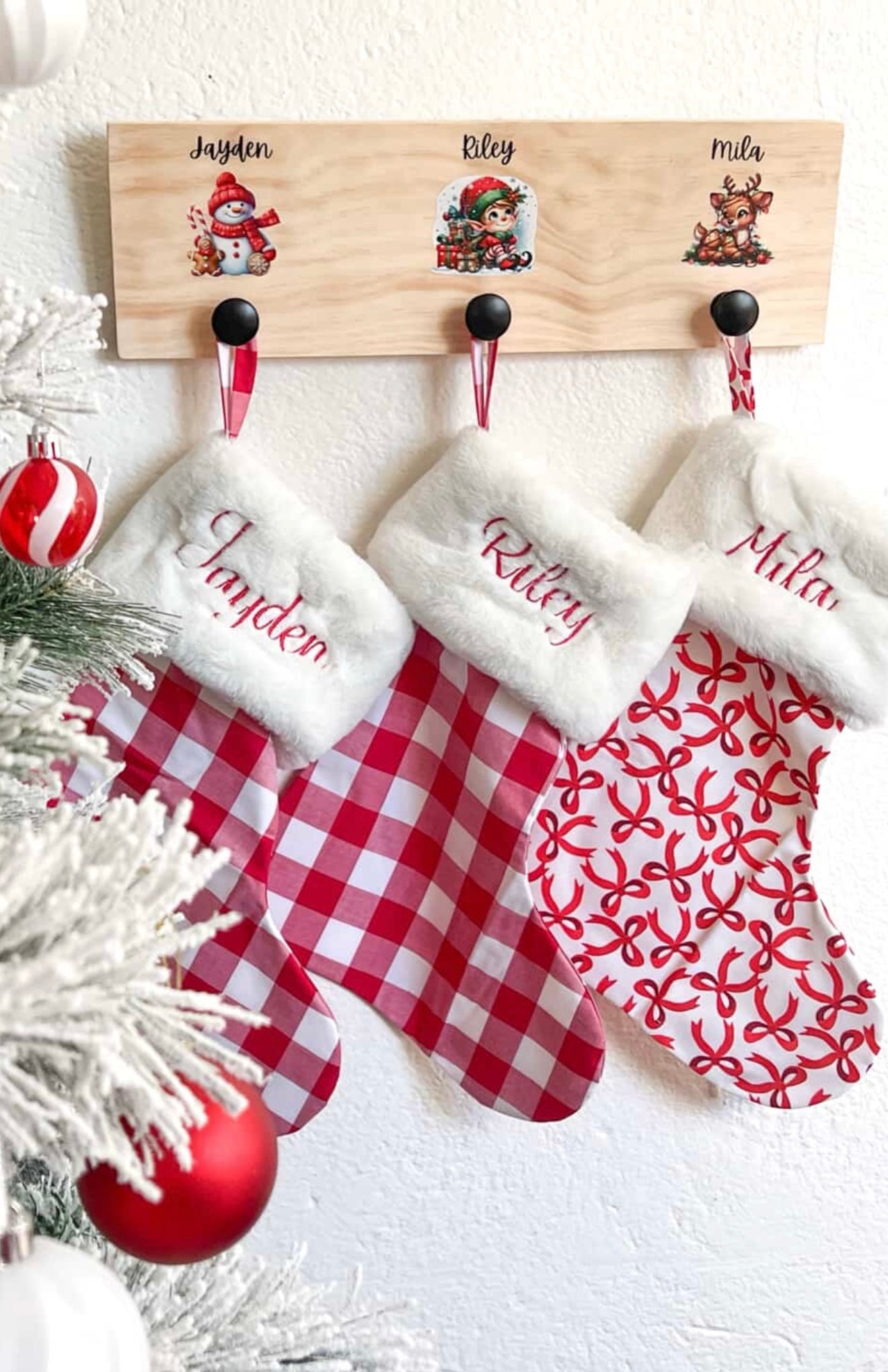 Personalised Christmas Stocking holder