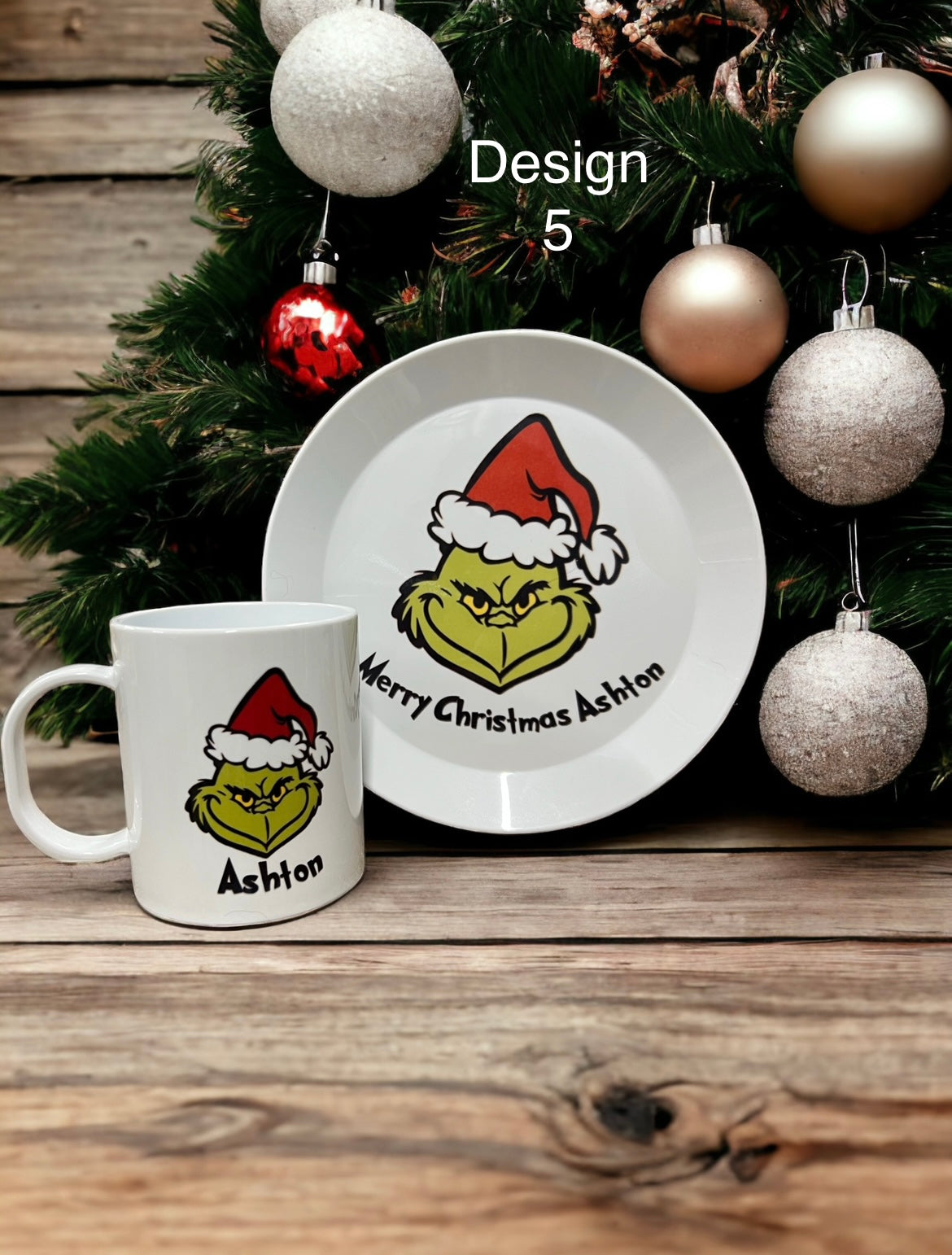 Christmas kids mug & plate set - 4 Little Dreamers