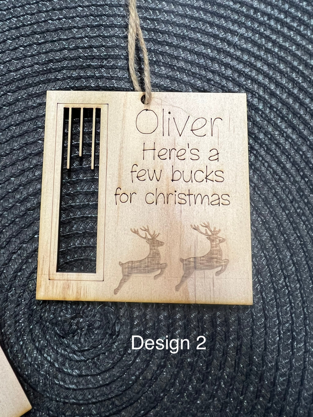 Christmas money ornaments - 4 Little Dreamers