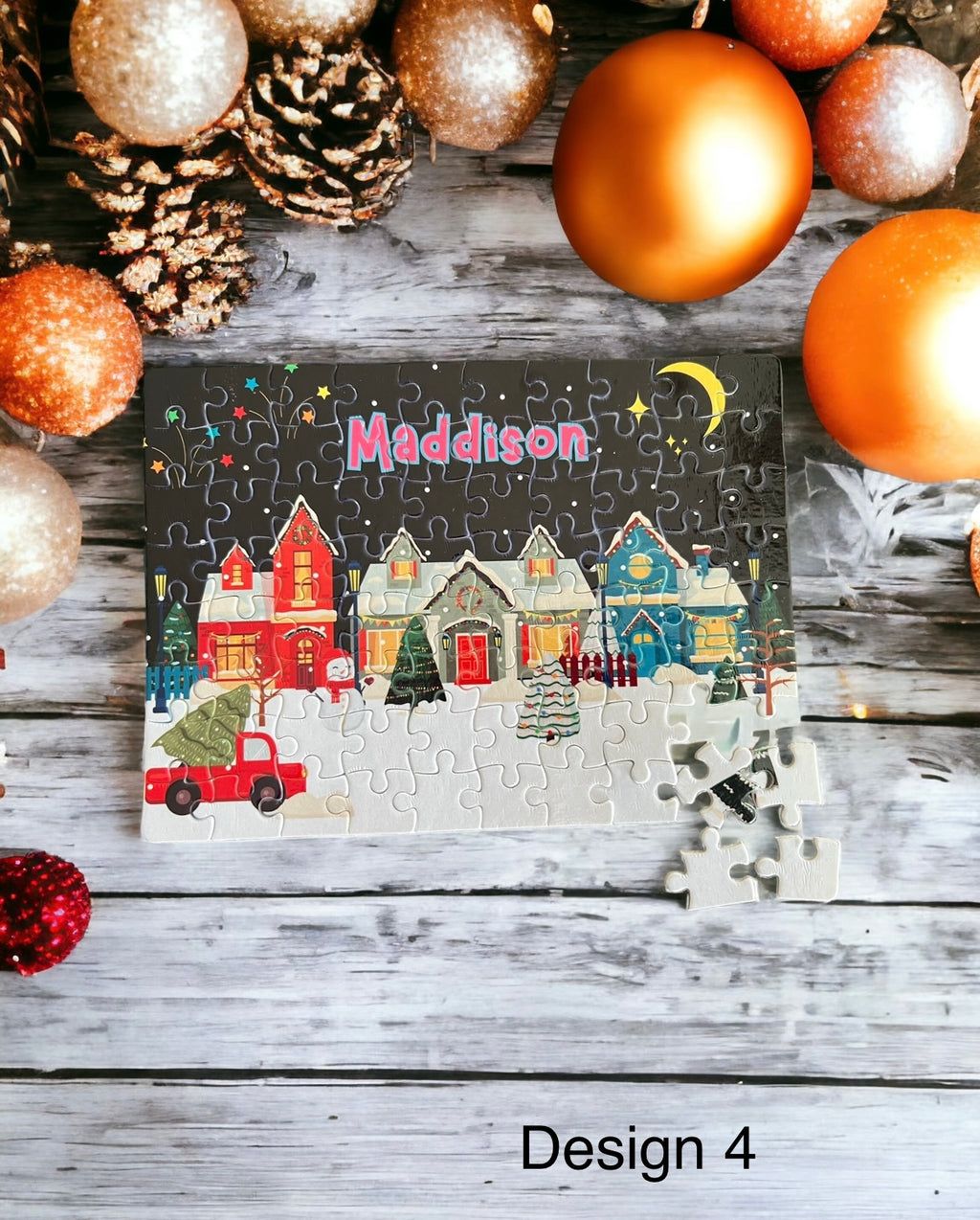 Personalised kids Christmas puzzles - 4 Little Dreamers