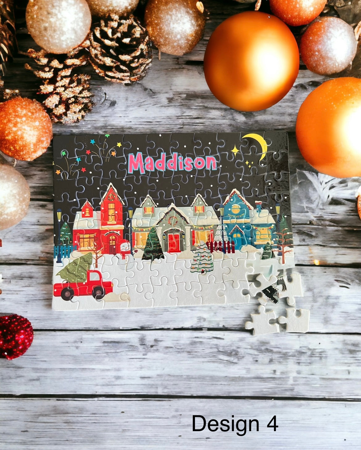 Personalised kids Christmas puzzles - 4 Little Dreamers