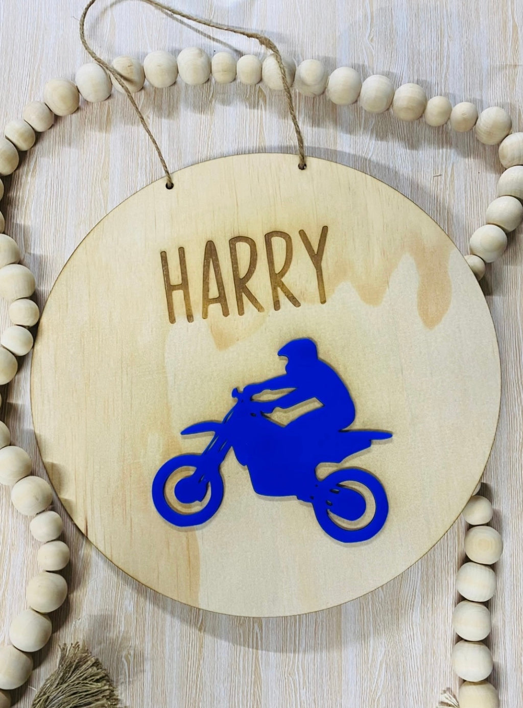 Motorbike plaque - 4 Little Dreamers