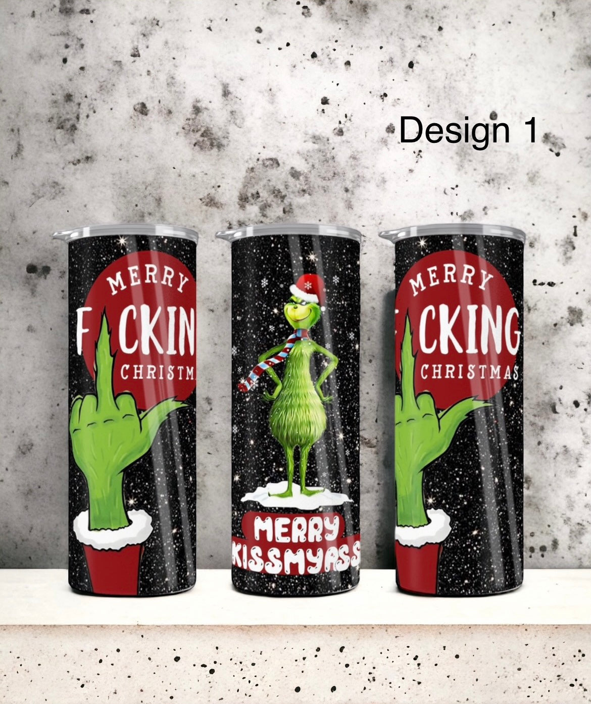 Christmas Grinch tumbler - 4 Little Dreamers