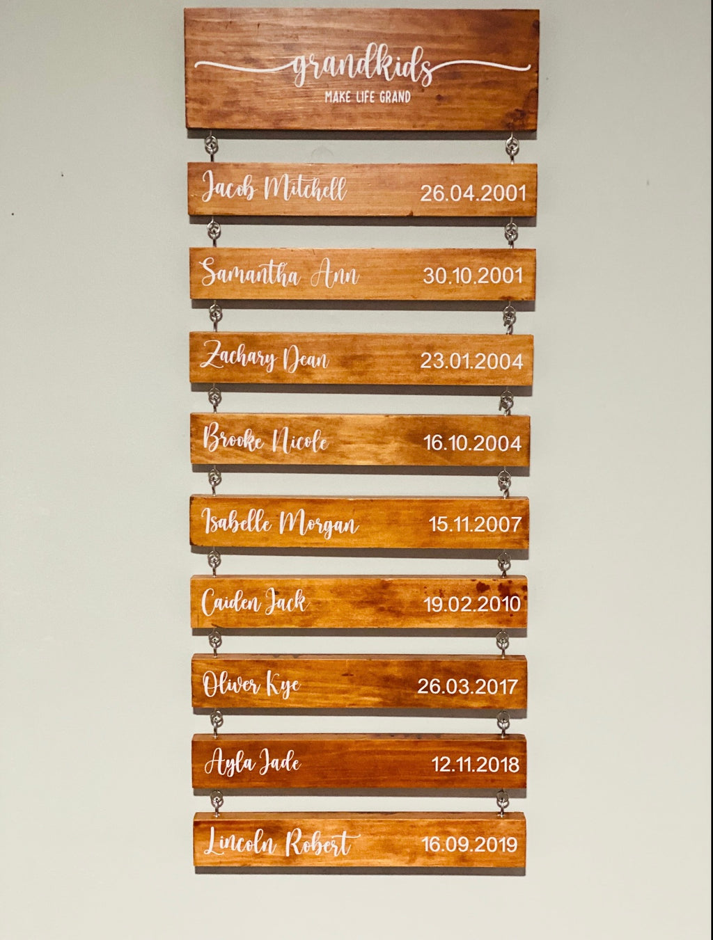 ADD ON piece for family wall hanging - 4 Little Dreamers