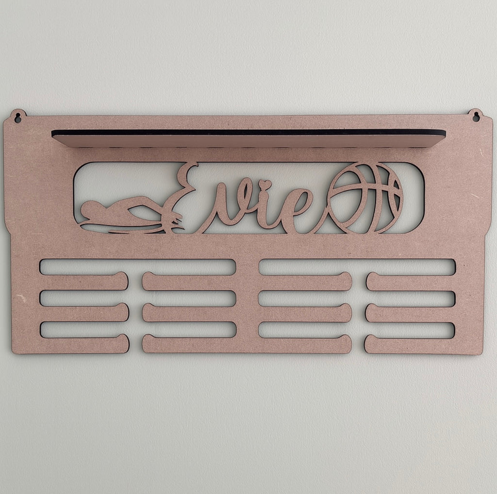 Medal/trophy display (any sport theme)