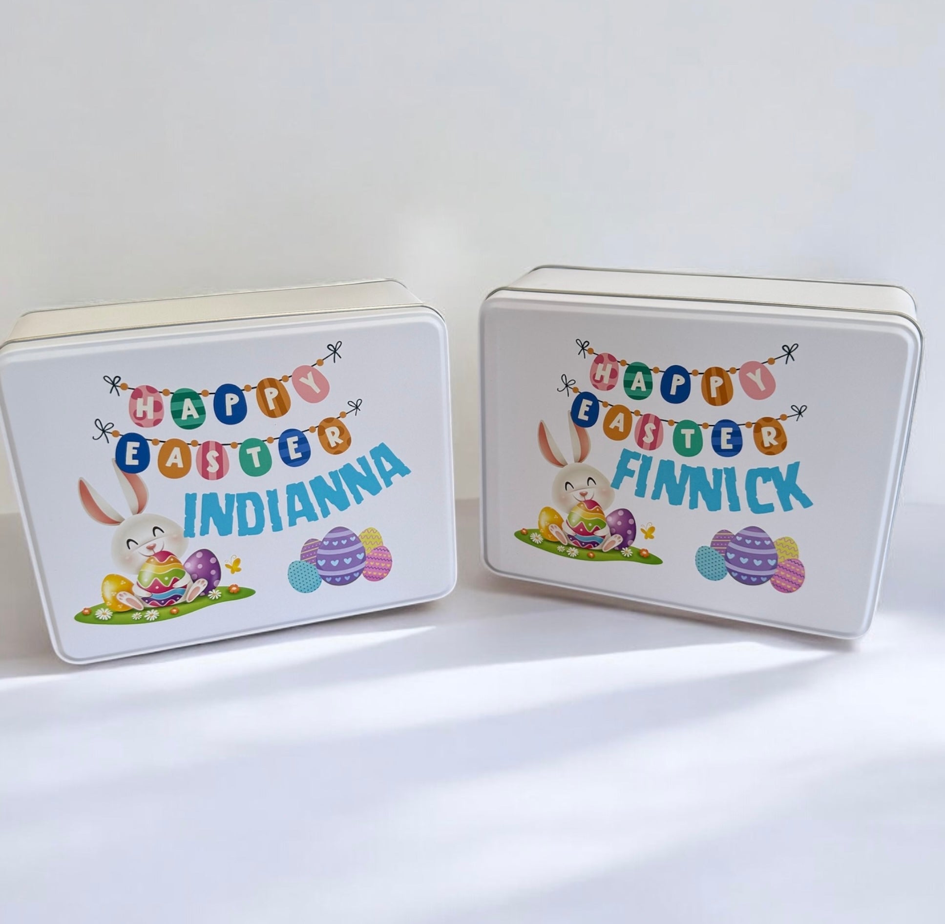 Personalised Easter tin box