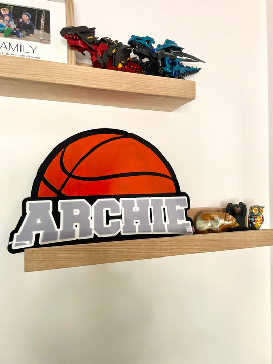 Basketball Name Plaque