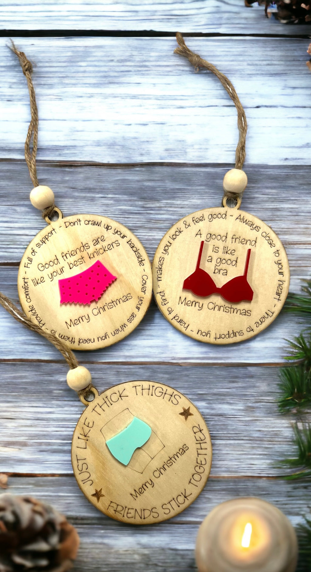 Friendship Christmas ornaments - 4 Little Dreamers