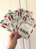 Santa & elf labels (set of 4)