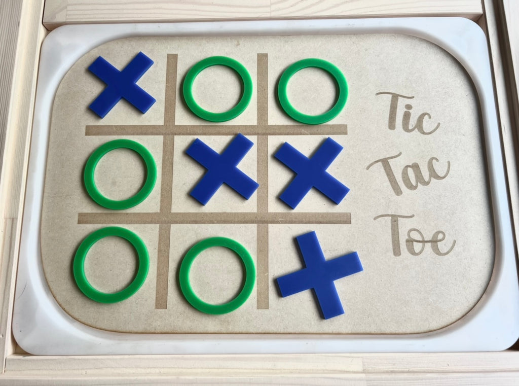 Tic Tac Toe - FLISAT/TROFAST inserts for Large tub - 4 Little Dreamers