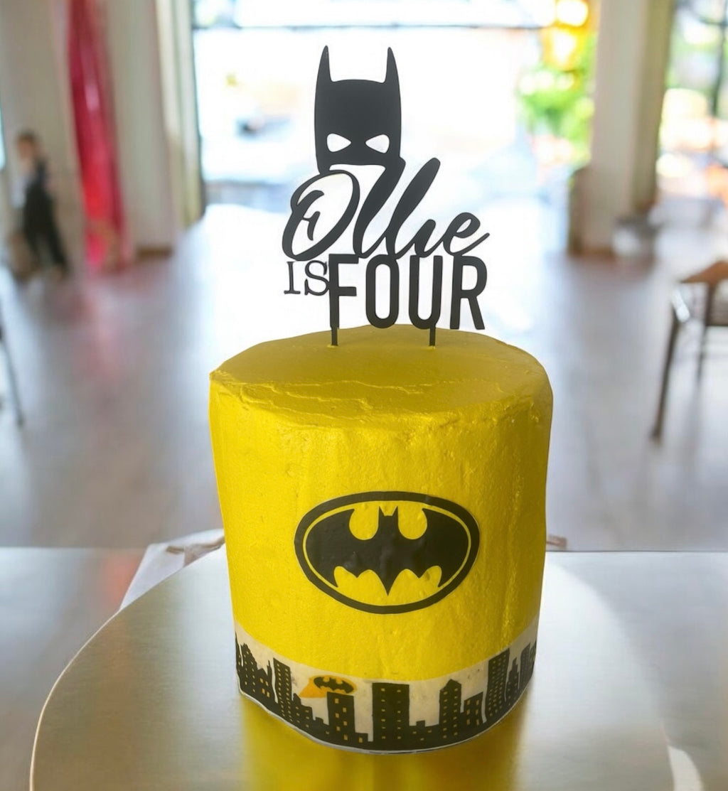 Superhero themed cake toppers