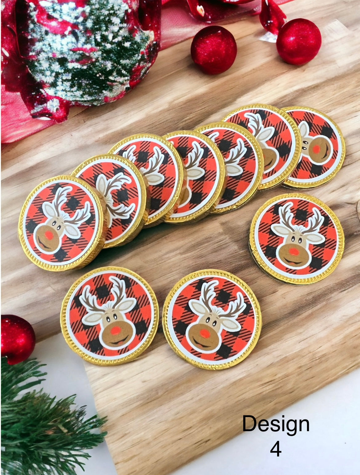 Christmas chocolate coins - 4 Little Dreamers