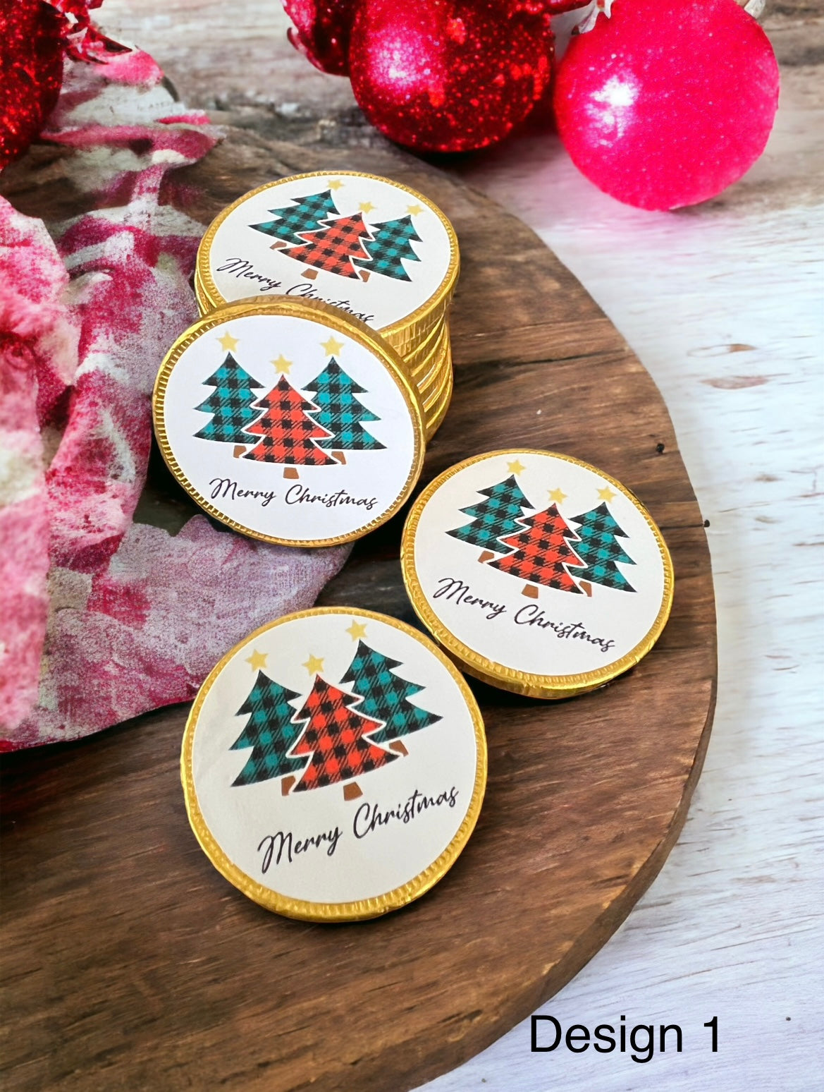 Christmas chocolate coins - 4 Little Dreamers