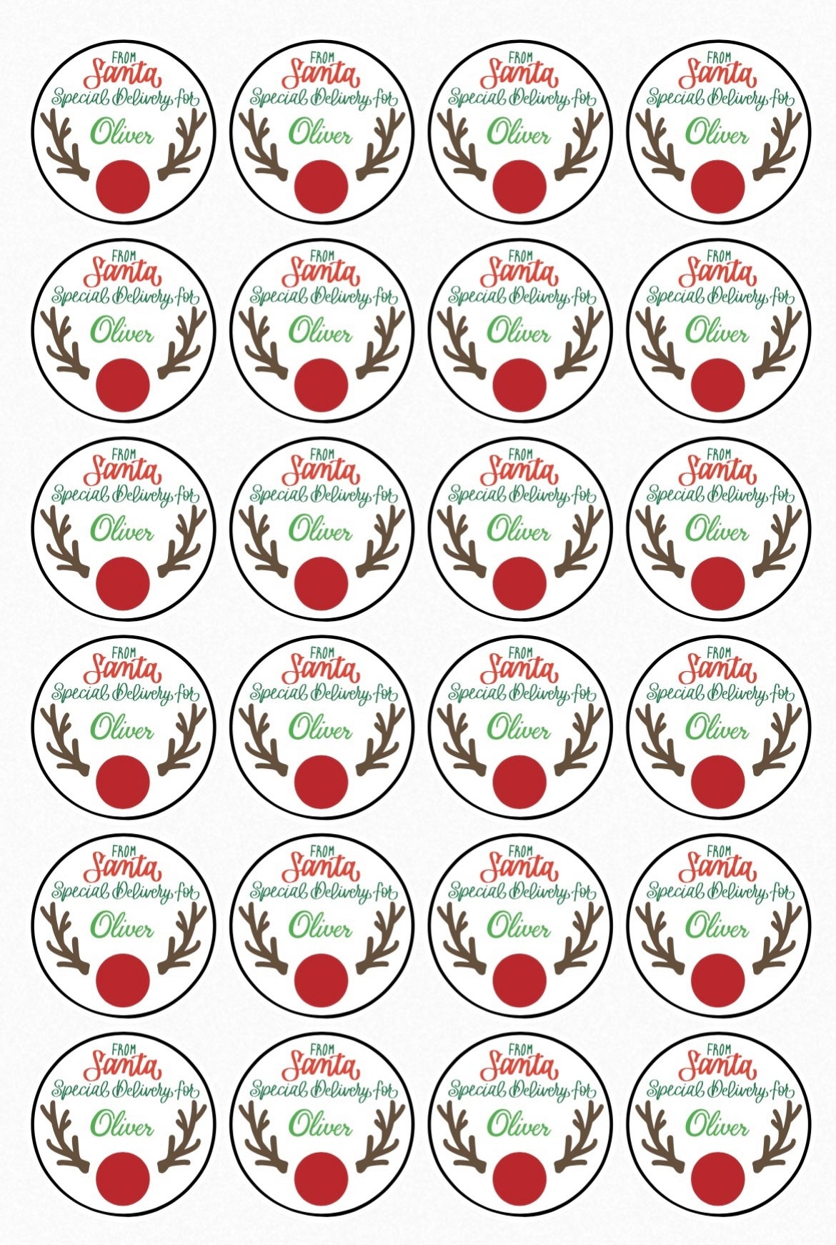 Christmas personalised labels - 4 Little Dreamers