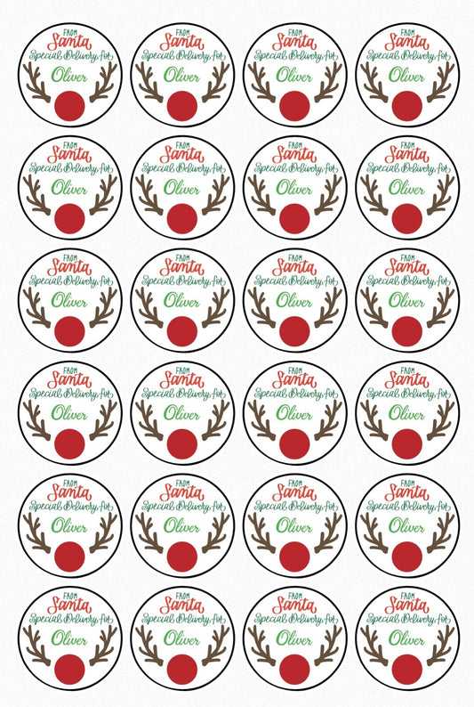 Christmas personalised labels