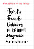 ADD ON piece for family wall hanging - 4 Little Dreamers