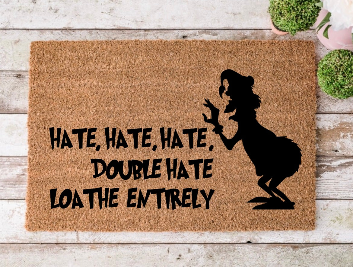 Grinch christmas door mat - 4 Little Dreamers