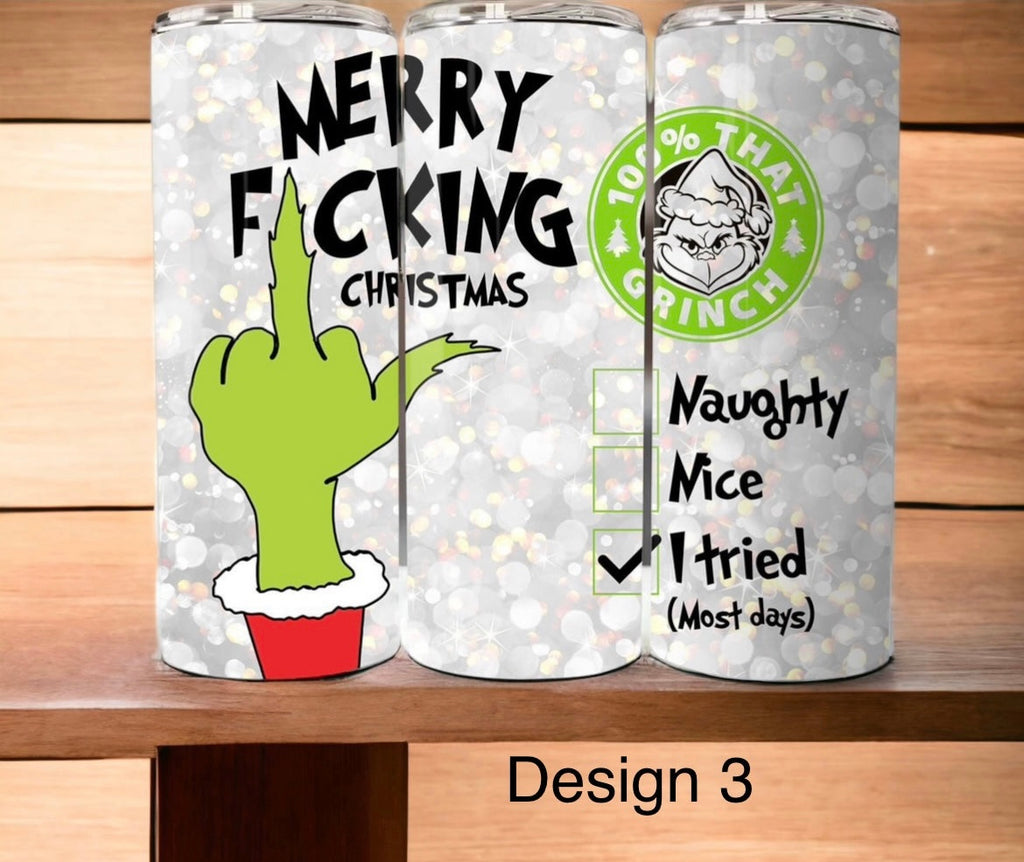 Christmas Grinch tumbler