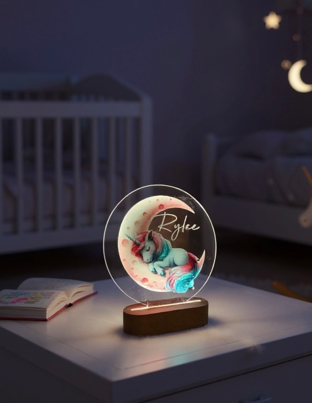 Sleeping unicorn night light