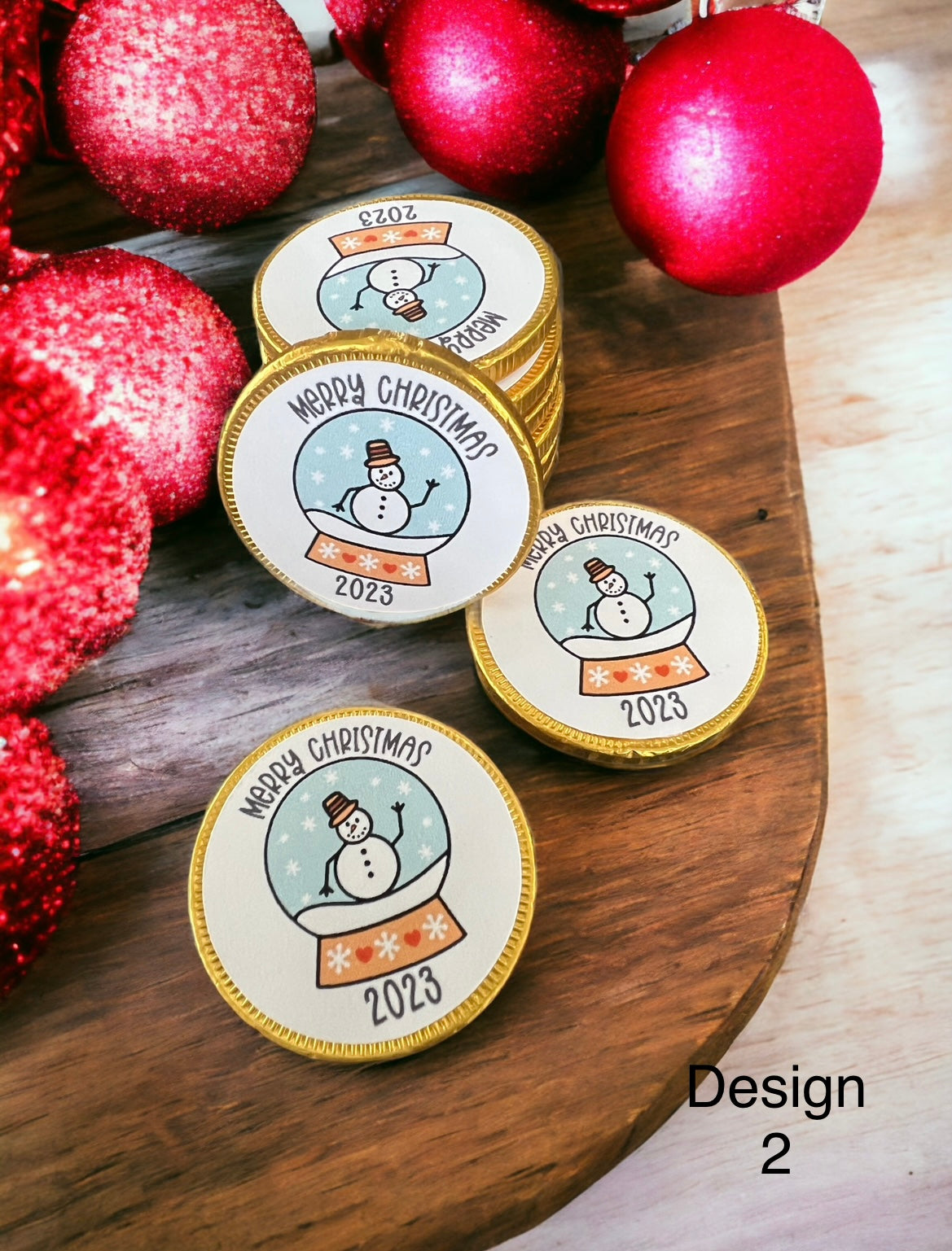Christmas chocolate coins - 4 Little Dreamers