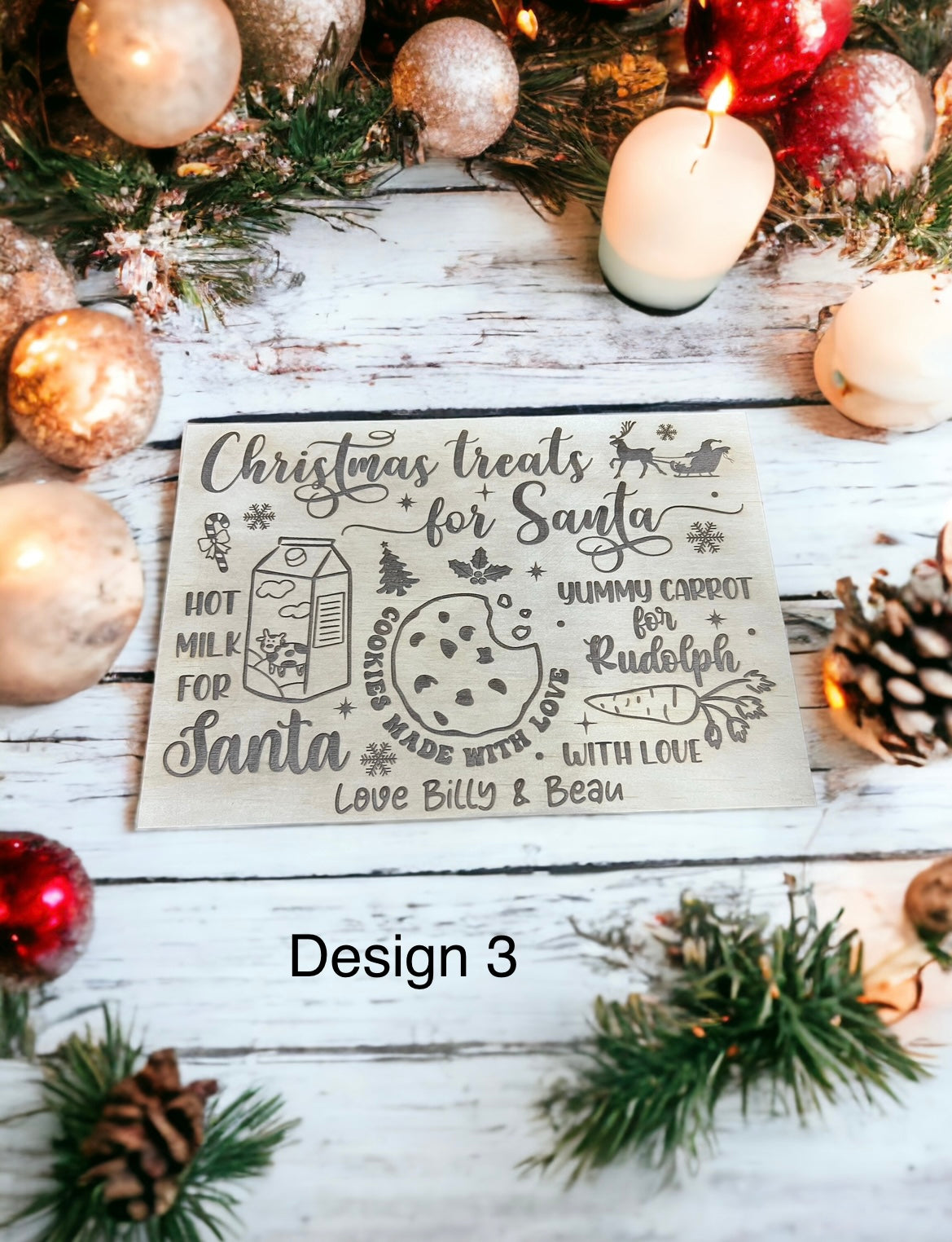 Santa treat trays - 4 Little Dreamers