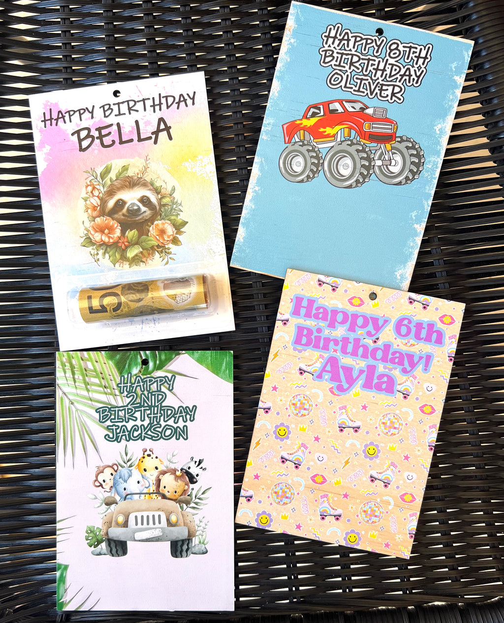 Personalised money holders - 4 Little Dreamers