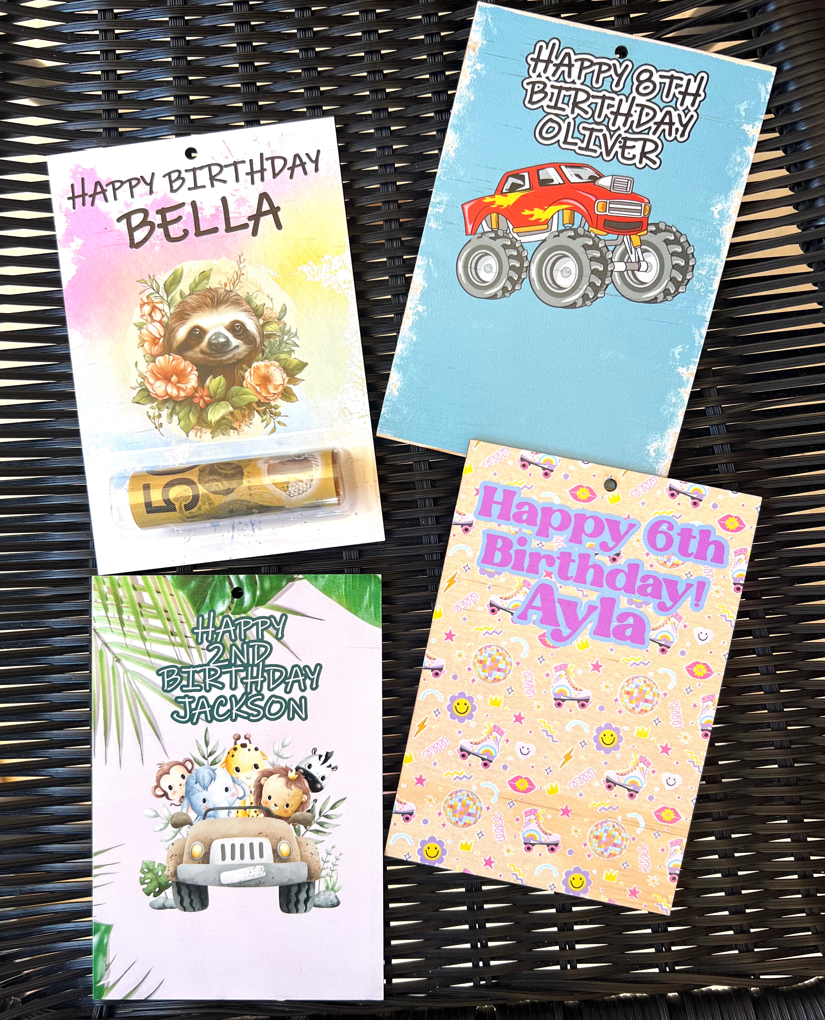 Personalised money holders - 4 Little Dreamers