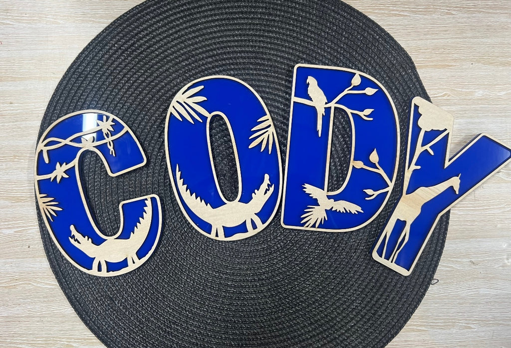 Safari - Themed letters