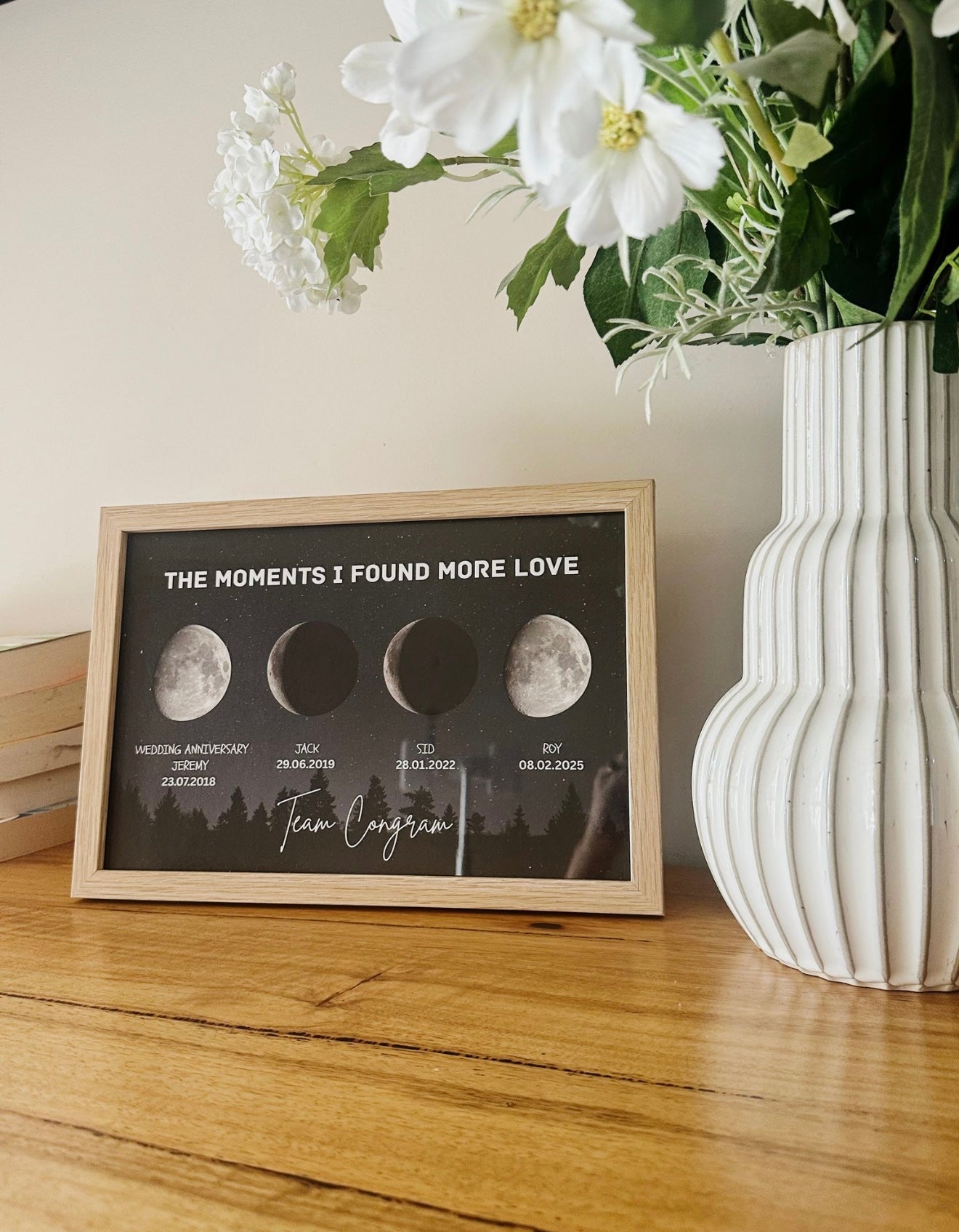 Personalised Moon Phase print