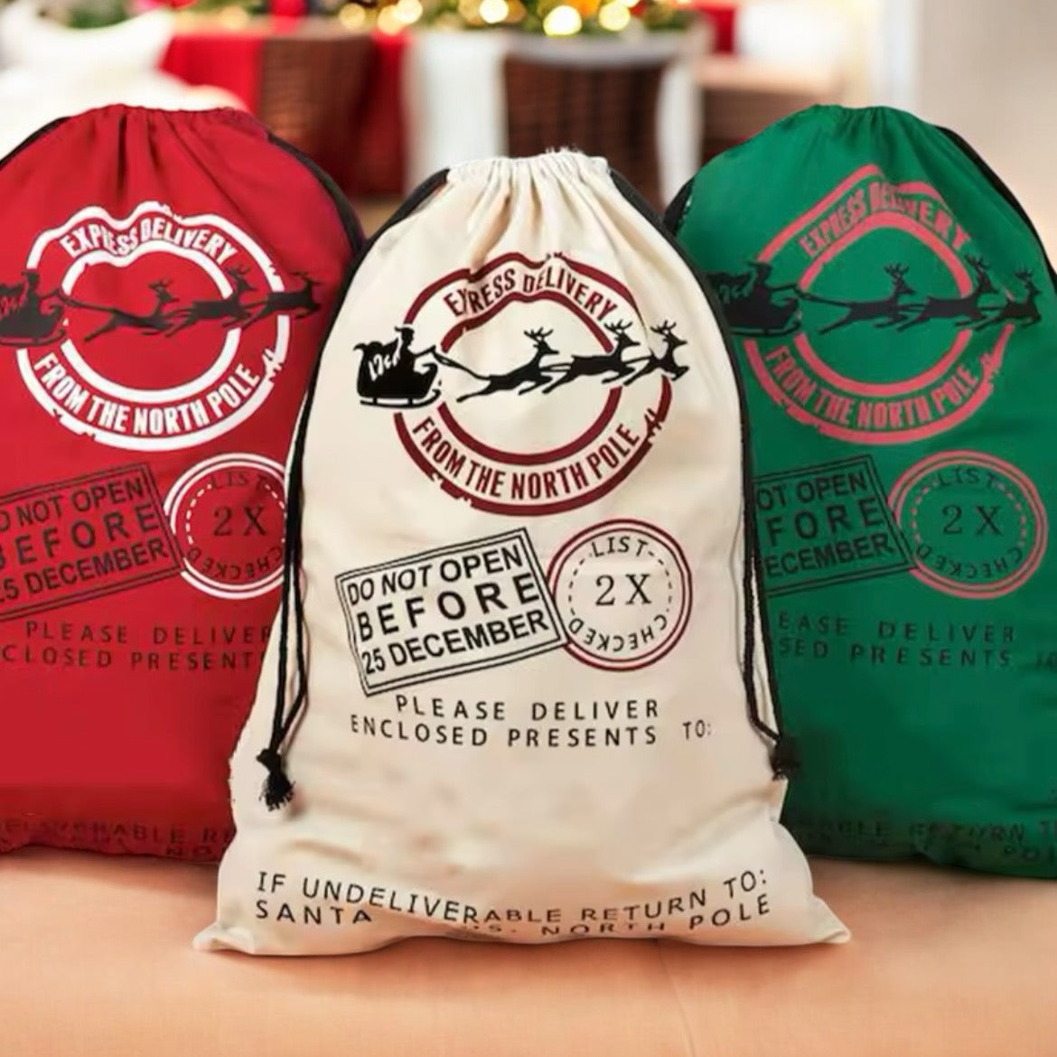 Personalised Santa sacks