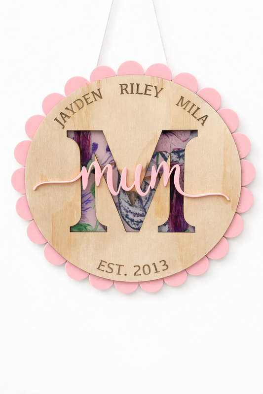 Family keepsake sign