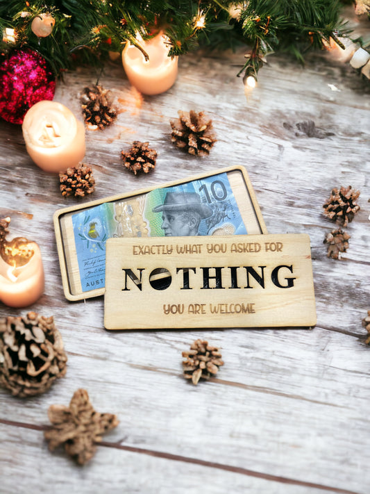 Nothing money gift box