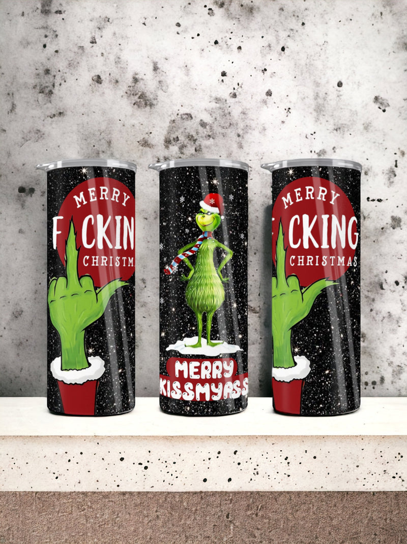 Christmas Grinch tumbler - 4 Little Dreamers
